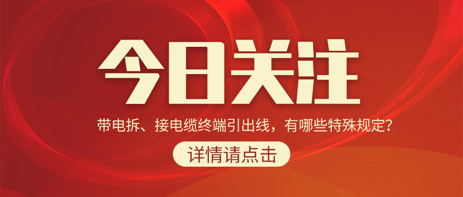 帶電拆、接電纜終端引出線，有哪些特殊規(guī)定？